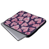 Rose Herz: Wasserfarben nahtlos. Laptopschutzhülle (Vorne Knopf)