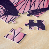 Rose Herz: Wasserfarben nahtlos. Puzzle (Seite)