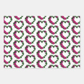 Rose Herzkleider Sammlung Geschenkpapier Set (Vorderseite 2)