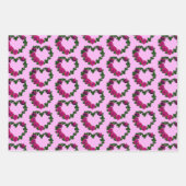 Rose Herzkleider Sammlung Geschenkpapier Set (Vorderseite)