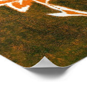 Rose Herzkunst Print Poster (Ecke)