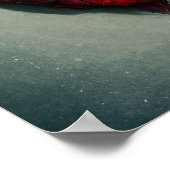 Rose Herzmalerei Poster (Ecke)