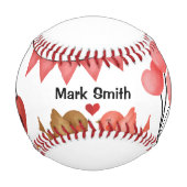 Rose Herzschlag LIEBE für Lover am Valentinstag Baseball (Vorderseite)