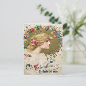 Rose Herzschmerzen Paint Postkarte (Stehend Vorderseite)