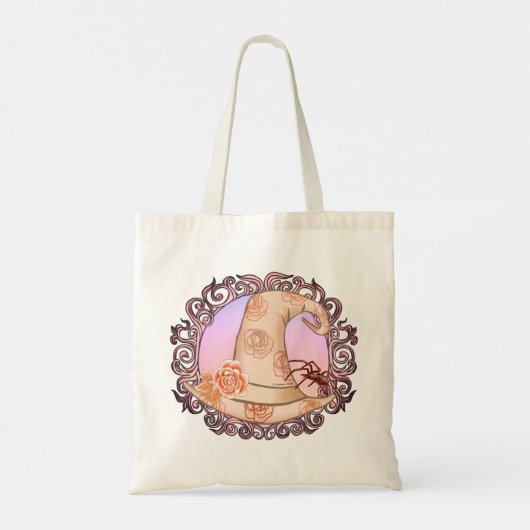 Rose Hexenhuttaschen Tragetasche (Rückseite)