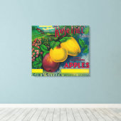 Rose Hill Apple Crate LabelWatsonville, CA Leinwanddruck (Insitu (Holzboden))