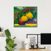 Rose Hill Apple Crate LabelWatsonville, CA Poster (Heimbüro)