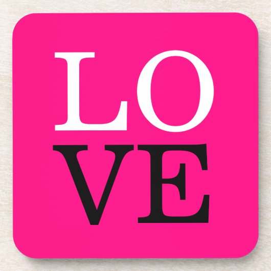 Rose Hintergrund Liebe Hochzeit Getränkeuntersetzer (Vorderseite)