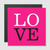 Rose Hintergrund Liebe Hochzeit Magnetkarte (Vorne/Hinten)