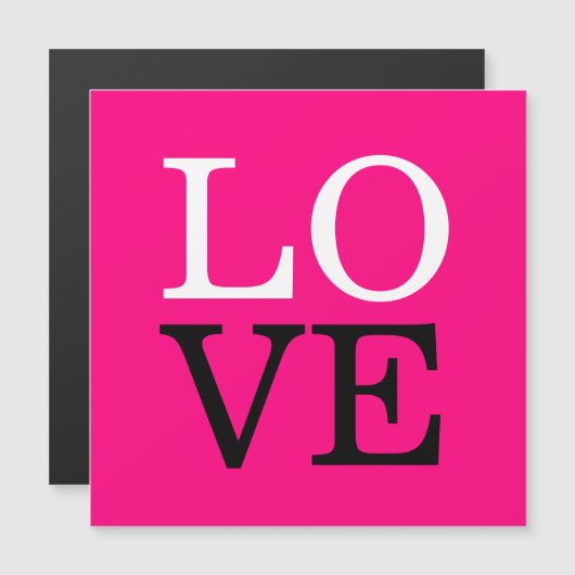 Rose Hintergrund Liebe Hochzeit Magnetkarte (Vorne/Hinten)