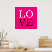 Rose Hintergrund Liebe Hochzeit Poster (Küche)