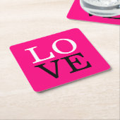 Rose Hintergrund Liebe Hochzeit Rechteckiger Pappuntersetzer (angewinkelt)