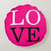 Rose Hintergrund Liebe Hochzeit Rundes Kissen (Rückseite)