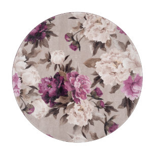 Rose Hintergrund: Vintage Wasserfarbe Schneidebrett