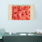 Rose Hintergrund-Vlogging Wählen Sie selbe Einstel Banner (Messeveranstaltung)