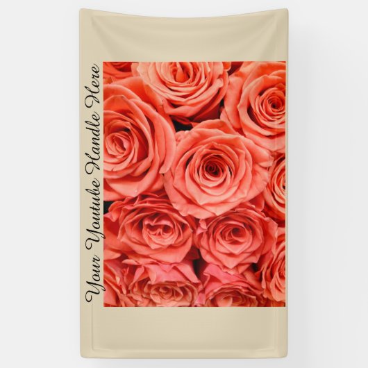 Rose Hintergrund-Vlogging Wählen Sie selbe Einstel Banner (Vertikal)