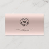 Rose hinzufügen Gold-Haarstil und Makeup-Künstler Visitenkarte (Vorderseite)