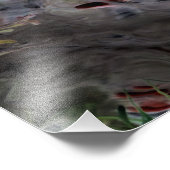 "Rose Hips" Abstrakte Reflektion in Mylar Fotodruck (Ecke)