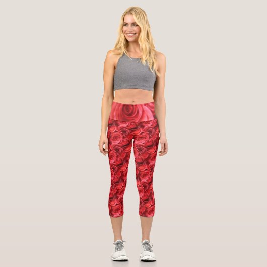 Rose Hochwaisted Capris (Vorderseite)