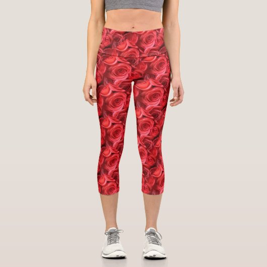 Rose Hochwaisted Capris (Vorderseite)