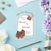 Rose Hochzeit Acryleinladungen (In Situ (Hochzeit))