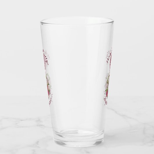 Rose Hochzeit Brautparty Bouquet Gefallen Glas (Rechts)