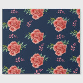 Rose Hochzeit Geschenkpapier (Flach)