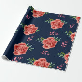 Rose Hochzeit Geschenkpapier (Ungerollt)