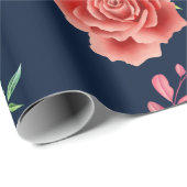 Rose Hochzeit Geschenkpapier (Rolleneckpunkt)