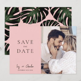 Rose Hochzeit in Urlaubsort Foto Save the Date Kar