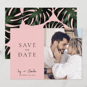 Rose Hochzeit in Urlaubsort Foto Save the Date Kar