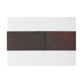 Rose-Hochzeit mit Ornamenten Einladungsbanderole (Rückseitenbeispiel)