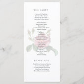 Rose Hochzeit mit traditionellem Single Programm (Rückseite)