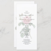 Rose Hochzeit mit traditionellem Single Programm (Vorne/Hinten)