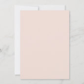 Rose Hochzeit mit Vintagen Pfirsichfarben Einladung (Rückseite)