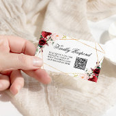 Rose Hochzeit QR Code UAWG Begleitkarte