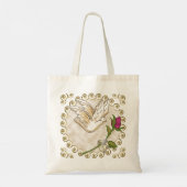 Rose Hochzeit Tote Tasche (Rückseite)