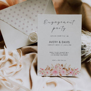 Rose Hochzeit Verlobung Einladung