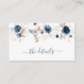 Rose Hochzeiten, Details der Wasserfarben und Gold Begleitkarte (Vorderseite)