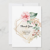 Rose Hochzeiten Kunst Einladung (Rückseite)