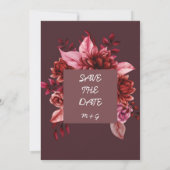 Rose Hochzeiten Kunst Einladung (Rückseite)