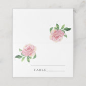 Rose - Hochzeiten Platzkarten (Außenseite Aufgefaltet)