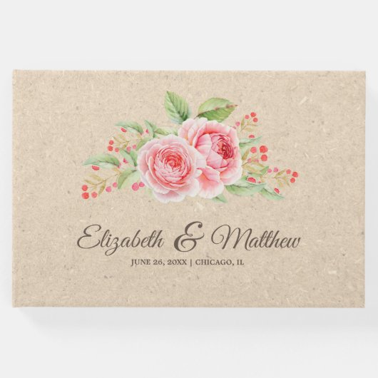 Rose | Hochzeitsarbeit von Kraft Gästebuch (Vorderseite)