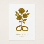 Rose & Hochzeitsbands Katholisches Gebet Keepake (Vorderseite)