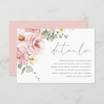 Rose Hochzeitsdetails für Wasserfarben