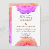 Rose Hochzeitseinladung Einladung (Vorne/Hinten)