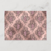 Rose Hochzeitsempfang Begleitkarte (Rückseite)