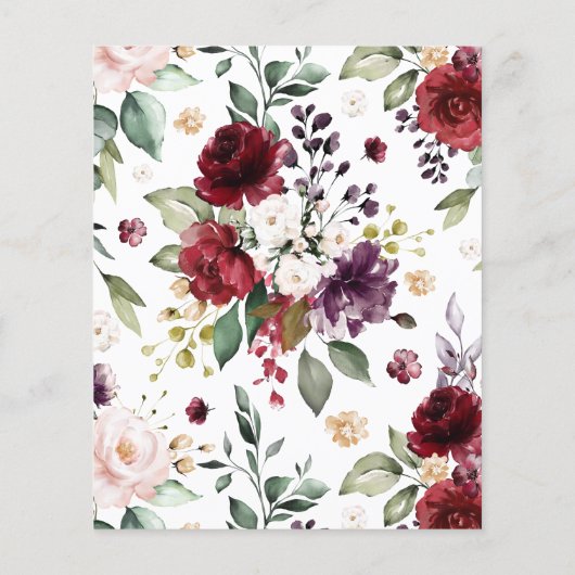 Rose Hochzeitsfeiern: Budgethilfe (Rückseite)