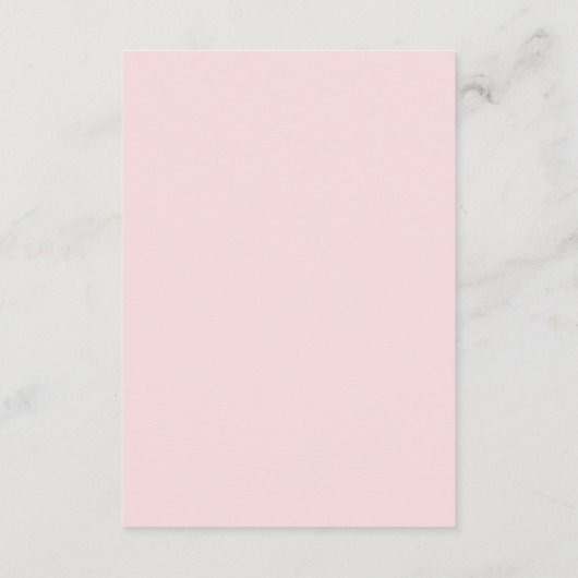 Rose Hochzeitskarte Begleitkarte (Rückseite)