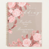 Rose Hochzeitstil Planer (Vorderseite)